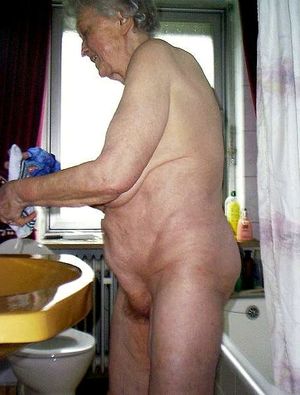 Topless amateur grannies